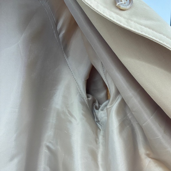 Drizzle Inc Neiman-Marcus Vintage Union Made Womens Trench Long Coat Tan Large? - Picture 7 of 12